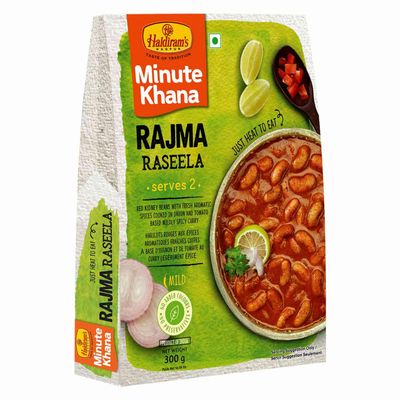 Haldiram's Ready to Eat Product | Convenient & Tasty Indian Snacks | Instant Meals & Delights | Perfect for Busy Lifestyles, Travel & Gifting (Rajma Raseela 300Gm Pack Of 2)