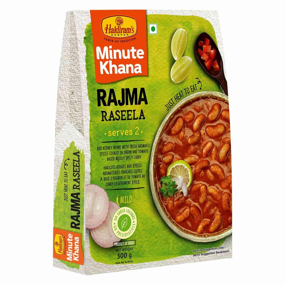 Haldiram's Ready to Eat Product | Convenient & Tasty Indian Snacks | Instant Meals & Delights | Perfect for Busy Lifestyles, Travel & Gifting (Rajma Raseela 300Gm Pack Of 2)