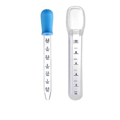 Baby Medicine Feeder Set with Graduated Dropper and Spoon | Very Easy to Feed Medicine |for New Borns|2-48 Months(Blue)(Pack of 1) (Blue)