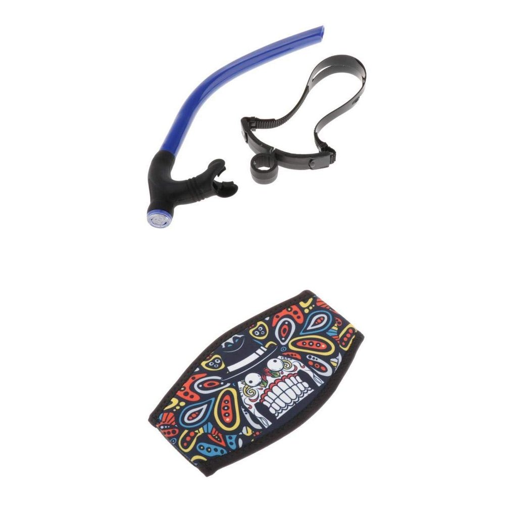 CALANDIS Swimming Front Snorkel Mouthpiece and Neoprene Mask Strap Wrapper Cover | Masks | Scuba & Snorkeling | Water Sports