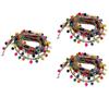CALANDIS 3pcs 1 Yard Ethnic Style Fringed Lace Jacquard Ribbon with Pompom Ball Trims | Trims | Embellishments & Finishes | Sewing view 3