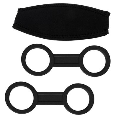 CALANDIS Neoprene Scuba Diving Mask Strap & 2 Pieces Silicone Snorkel Keeper Holder | Masks | Scuba & Snorkeling | Water Sports