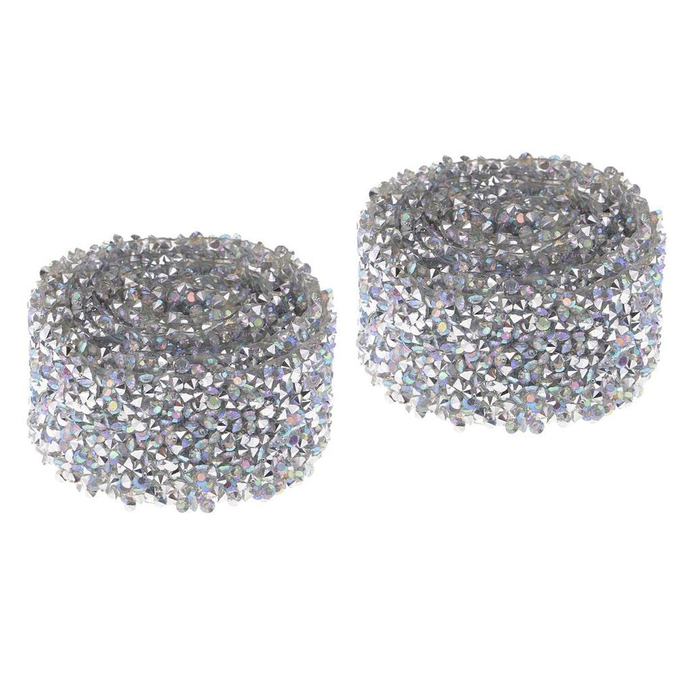 CALANDIS 2pcs 1 Yard 30mm Rhinestone Applique Iron on Trim Wedding Belt Sash Dress | Trims | Embellishments & Finishes | Sewing