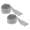 CALANDIS 2pcs 1 Yard 30mm Rhinestone Applique Iron on Trim Wedding Belt Sash Dress | Trims | Embellishments & Finishes | Sewing view 3