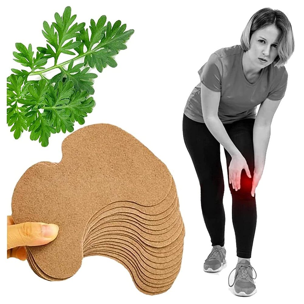 AKUPRO-MAX Knee Herbal Pain Relief Patches - Pack of 10 | Instant Relief from Menstrual Cramps | No Chemical Actives | No Side Effects