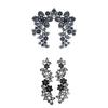 CALANDIS 2 Sets Embroidered Neckline Collar Flower Lace Trimming Applique Black | Trims | Embellishments & Finishes | Sewing view 1