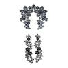 CALANDIS 2 Sets Embroidered Neckline Collar Flower Lace Trimming Applique Black | Trims | Embellishments & Finishes | Sewing view 3