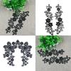 CALANDIS 2 Sets Embroidered Neckline Collar Flower Lace Trimming Applique Black | Trims | Embellishments & Finishes | Sewing view 4