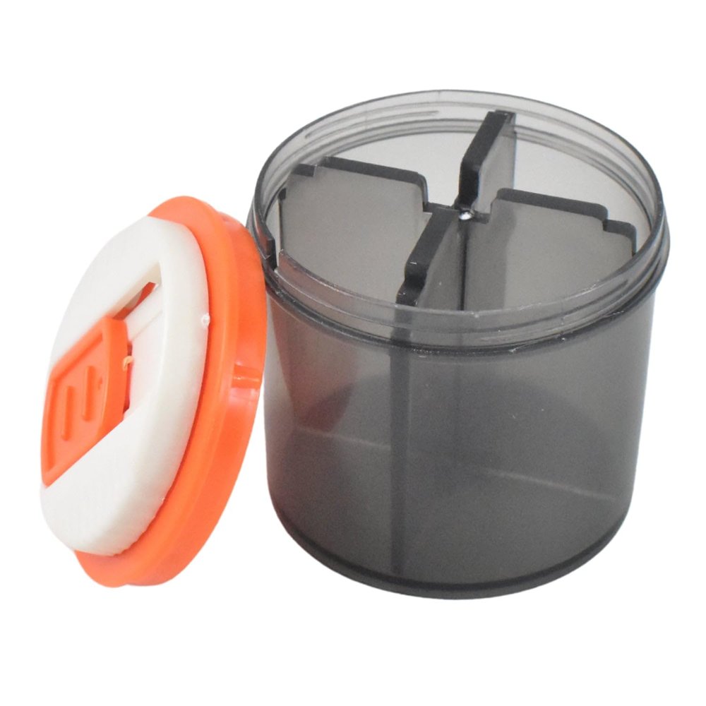 Catoz 4-Section Pill Box Organizer - Compact and Convenient for Daily Use