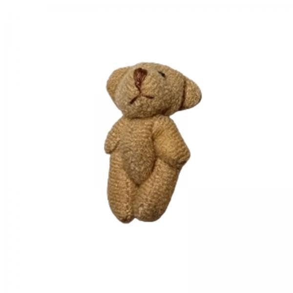 4X Mini Joint Teddy Bear Soft Wedding Gift Box Doll for Decor Light Brown| Plush Baby Toys | Soft Toys for Babies