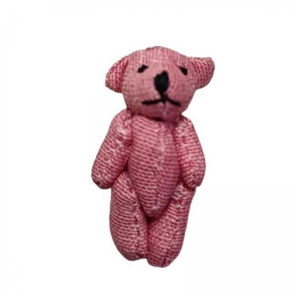 3X Mini Joint Teddy Bear Soft Wedding Gift Box Doll for Decor Pink| Plush Baby Toys | Soft Toys for Babies