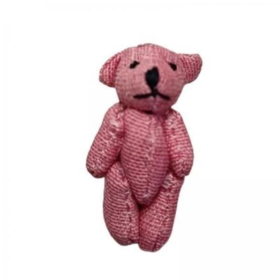 2X Mini Joint Teddy Bear Soft Wedding Gift Box Doll for Decor Pink| Plush Baby Toys | Soft Toys for Babies