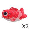 2xRed Carp Pillow Stuffed Animal Toy Couch Pillow for Office Beach Chair Decor 15CM| Plush Baby Toys | Soft Toys for Babies view 2