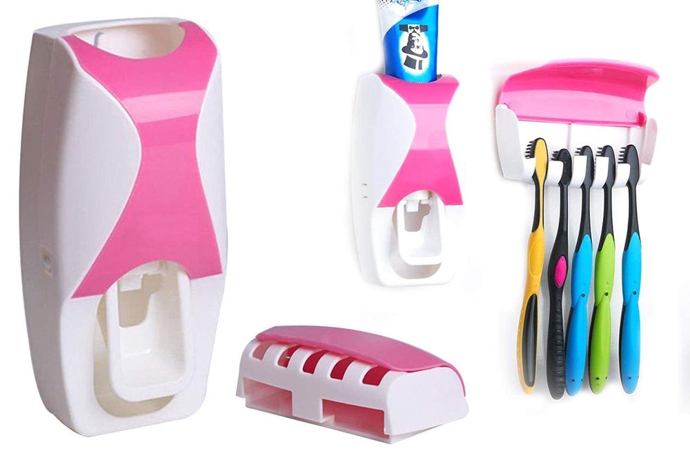 Catoz Toothpaste Dispenser & Tooth Brush with Toothbrush