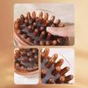 FENSIR Sandalwood Handheld Massage Comb with Belt | Wooden Meridian Massage Tool for Scalp, Back & Body | Natural Wooden Comb view 3