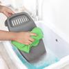 FLYUP Plastic Washing Board for Laundry  Portable Hand Wash Scrubber with Grip Handle  Anti-Slip Design for Home, Travel & Daily Use (Grey) view 1