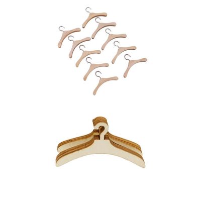 CALANDIS 20 Pieces Doll Clothes Hangers DIY for Dolls Furniture Accessories | Modern | Clothes & Accessories | Dolls