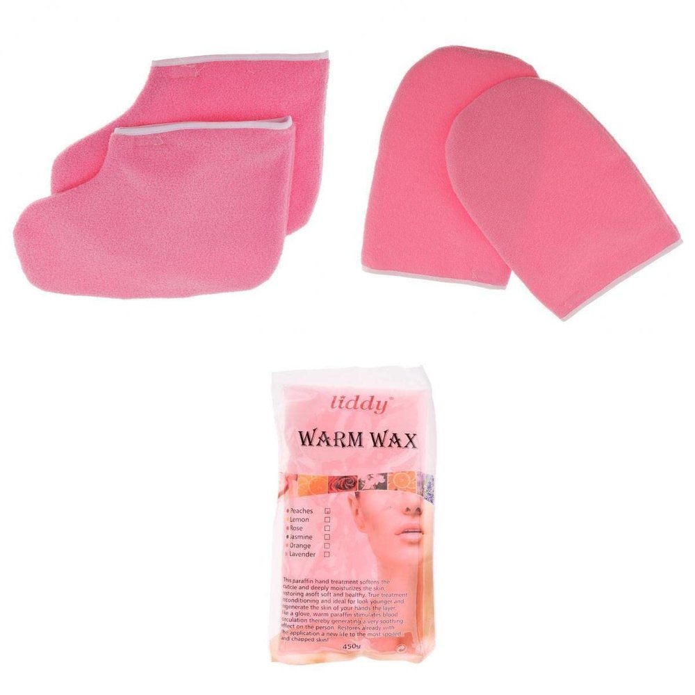 CALANDIS Paraffin Wax Protection Hand Feet Spa Mask Moisturizing Gloves & Wax Cream | Waxing Supplies | Shaving & Hair Removal