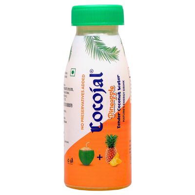 Cocojal Pineapple Tender Coconut Water | No Added Preservatives | No Added Flavours | Not from Concentrate | 200 ml