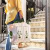 Raisa Handloom Cotton Canvas Reusable Vegetable Bag/Multi-pocket compartment bag/Grocery Bag/Carry Bag/Shopping Bag with 6 Pockets ALT_081 (XL) view 2