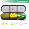 ALMOZA Weekly Pill Organizer 3 Times A Day, Large Capacity 7 Day Pill Case, Portable Travel Pill Box for Vitamins, Fish Oils, Supplements, Medicine BPA-Free, Durable, Easy Open, Double Protection view 4