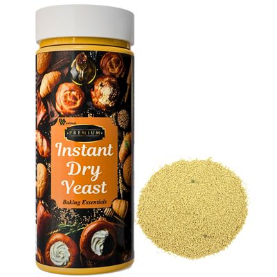 Raw And Vitalis Instant Dry Yeast Powder 200 Gram | Active Dry Yeast Powder for Baking, Pizza Appam,Perfect for baking breads| Leavening | Rising | Soft Bread| Sugar Tolerant | A++ Grade