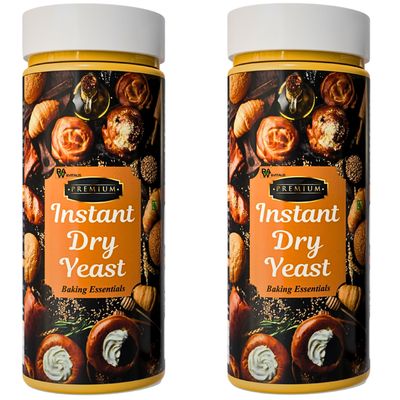 Raw And Vitalis Instant Dry Yeast Powder 100 Gram | Active Dry Yeast Powder for Baking, Pizza Appam,Perfect for baking breads| Leavening| Rising| Soft Bread| Sugar Tolerant | A++ Grade