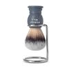 Forest Hill Ashford Premium Shaving Brush For Men, Super Soft Bristles & Ergonomic Design With Brush Holder, Compact & Easy Grip, Ideal For Personal & Professional Salon (Grey Brush & Stand) view 1