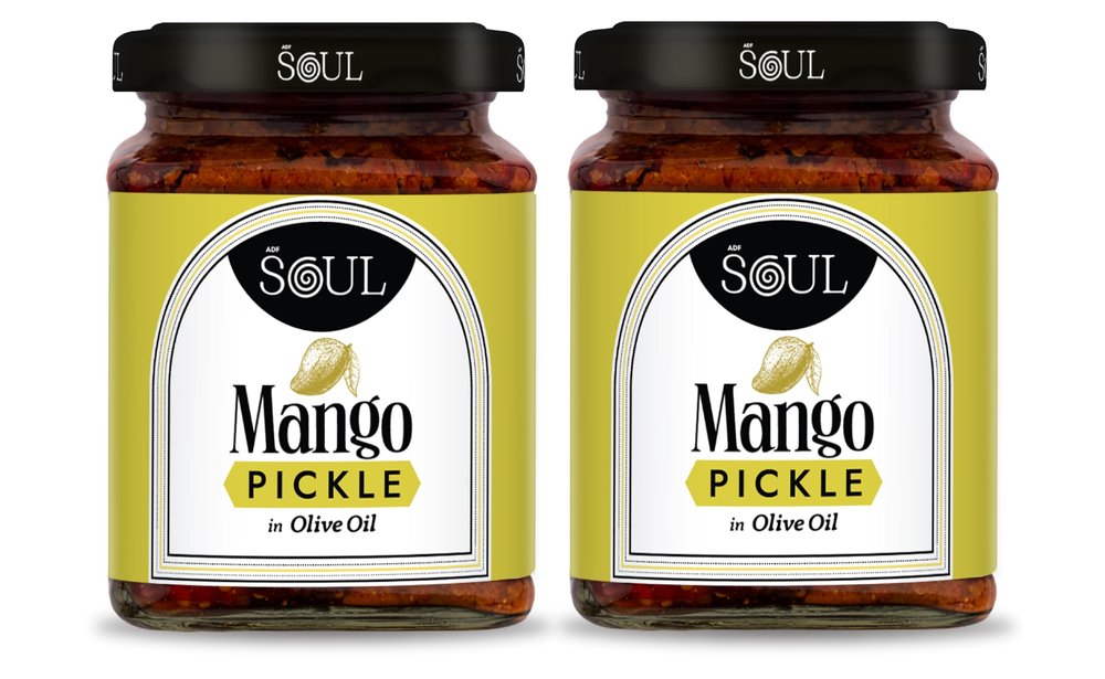 ADF Soul Mango Pickle Made in 100% Olive Oil 265g (Pack Of 2) | Homemade Style,Traditional Indian Taste, Natural Ingredients.