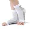 Compression Socks for Neuropathy & Plantar Fasciitis  Ankle Support Sleeves for Pain Relief, Swelling, Tendonitis  Breathable, Comfortable Fit for Men & Women  L/XL (White, 1 Pair) view 1