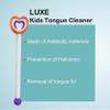 4pc Kids Tongue Cleaner Scraper with Capsule Holder for Travel, Portable Capsule Shaped Tooth Brush, Tooth Paste Storage Plastic Case, Flexible Design for Health, Brush Scrapper Oral Care Tool Pack view 2