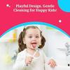 4pc Kids Tongue Cleaner Scraper with Capsule Holder for Travel, Portable Capsule Shaped Tooth Brush, Tooth Paste Storage Plastic Case, Flexible Design for Health, Brush Scrapper Oral Care Tool Pack view 4