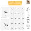 KIT FOR U Self Adhesive Wall Hooks | Transparent Hooks for Photo Frames, Keys | No Drilling, Waterproof & Reusable Hook for Bathroom, Kitchen, Home & Office Stainless Steel (Screw, Pack of 15) view 2