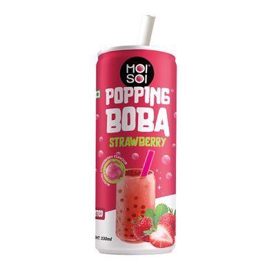 Moi Soi Popping Boba with Strawberry drink 330gms | Boba Drink