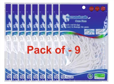 BEAUTY BRIGHT 3 in 1 Tooth Cleaning Dental Floss Fresh Toothpick Cleaners, Disposable Teeth Flossing Thread Toothpicks with tongue cleaner Stick for Fresh, Healthy and Breath Gums (9)