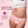 Azah Disposable Period Panty for Girls| Period Panty for Women Heavy Flow | Peachy New Look| 12-Hour Protection| 360 Coverage| All-Night Protection [XL-XXL, Pack of 5] view 3