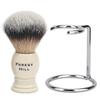 Forest Hill Ashford Premium Shaving Brush For Men, Super Soft Bristles & Ergonomic Design With Brush Holder, Compact and Easy Grip, Ideal For Personal and Professional Salon (White Brush & Stand) view 2