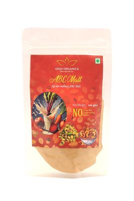 ARAV ORGANICS ABC Malt Powder | Vitamin-Rich Immunity Booster | No Artificial Additives, No Preservatives | Ready-to-Mix | Delicious Apple, Beetroot, Carrot Powder for Growing Kids & Family (500g)