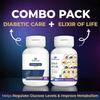 Healthauric Diabetic Care & Elixir of Life Combo  Blood Sugar Support, Gastric Relief, Immunity Boost, pH Balance & Nutritional Wellness  2x60 Capsules view 2
