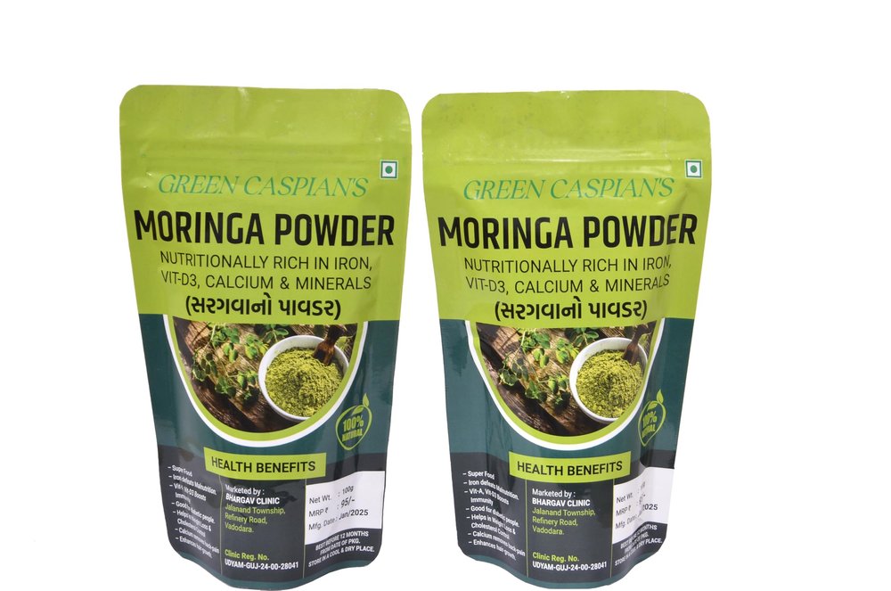 100% NATURAL Moringa Powder 100 Gm | Immunity Booster | Drumstick Leaf Powder | Natural Multi-vitamin | Anti-Oxidant | Good for Hair & Skin | Protein Rich (Pack of 2)