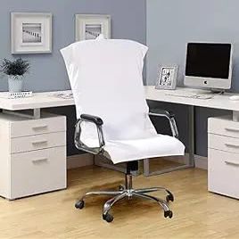 AU HOME 100% Pure Cotton Luxury Standard Office Chair Towel for Office Chair, Boss Chair (Pack of 1) White
