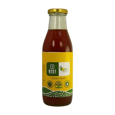 B2S1 Bael (Indian Quince) Syrup Sharbat a Traditional Bael Fruit Beverage Concentrate a Natural Digestive Drink|500 ML|GLASS BOTTLE