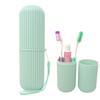 Exclucity Capsule Shape Portable Travel Toothbrush Case Cover Holder for Traveling, Camping, Business Trip and School Multifuction with Multi Colors view 1