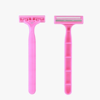 E1 SILK 2-Blade Women's Disposable Razors, Smooth and Simple, Pink, Pack of 24