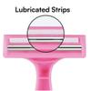 E1 SILK 2-Blade Women's Disposable Razors, Smooth and Simple, Pink, Pack of 24 view 3