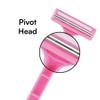 E1 SILK 2-Blade Women's Disposable Razors, Smooth and Simple, Pink, Pack of 24 view 4