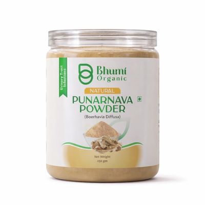 Bhumi Organic Ayurveda Punarnava Powder for Kidney Rejuvenation (250 gm)