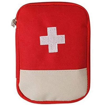 NOMAZO Nylon Emergency Mini Small First Aid Kit Travel Pouch Medicine Storage Bag for for Outdoor Camping Hiking Travel Emergency,Multifunction Emergency Medicine, Multicolor