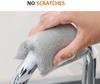 Kitchen Scrub Sponge Set, Steel Wire Non-Scratch Scrubber for Utensils, Pack of 4, Grey view 2