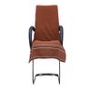 AU HOME 100% Pure Cotton Luxury Standard Office Chair Towel for Office Chair, Boss Chair (Pack of 1) Brown view 2